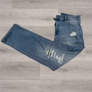 Y2K Jordache Vintage Women's Straight Leg Blue Jeans High Waist Size 16